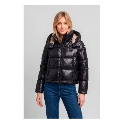 Blauer para mulher. 26WBLDC02071 Casaco acolchoado Gloria preto (XS), Casual, Poliamida Blauer para mulher. 26WBLDC02071 Casaco acolchoado Gloria preto (XS), Casual, Poliamida