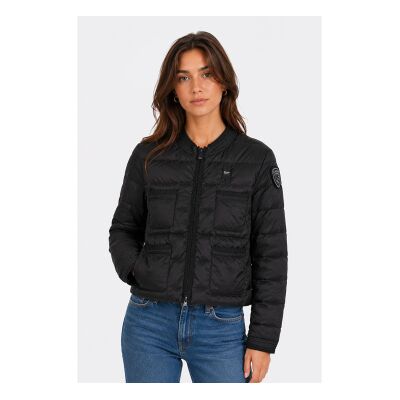 Blauer para mulher. 26SBLDC03168 Jaqueta Classical Chic Rosa preto (M), Casual, Poliéster Blauer para mulher. 26SBLDC03168 Jaqueta Classical Chic Rosa preto (M), Casual, Poliéster