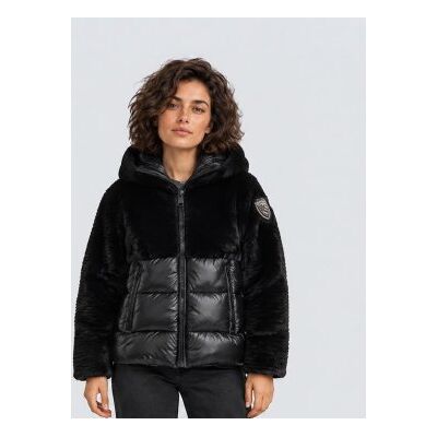 Blauer para mulher. 26WBLDC02304 Casaco Fanevil preto (XS), Casual, Poliamida Blauer para mulher. 26WBLDC02304 Casaco Fanevil preto (XS), Casual, Poliamida