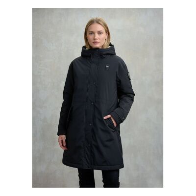 Blauer para mulher. 25WBLDK11162 Parka com forro de pelo payne azul-marinho (L), Casual, Poliamida Blauer para mulher. 25WBLDK11162 Parka com forro de pelo payne azul-marinho (L), Casual, Poliamida