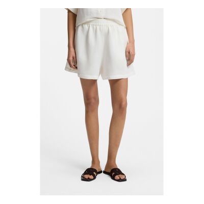 BOSS para mulher. 50559251 Calções Tallan branco (XS), Casual, Linho BOSS para mulher. 50559251 Calções Tallan branco (XS), Casual, Linho
