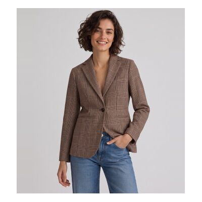 Circolo 1901 para mulher. FD4117 Blazer slim longa marrom (42), Bege, Casual, Algodão Circolo 1901 para mulher. FD4117 Blazer slim longa marrom (42), Bege, Casual, Algodão