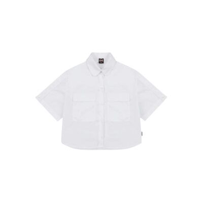 Colmar para mulher. 8429-4ZA Camisa branca de corte (S), Branco, Casual, Algodão, Manga curta Colmar para mulher. 8429-4ZA Camisa branca de corte (S), Branco, Casual, Algodão, Manga curta