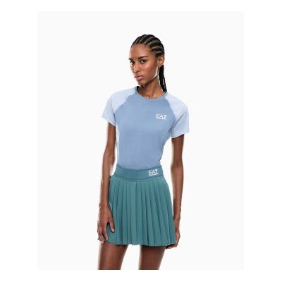 EA7 para mulher. 7W000986_AF21059 Saia Tennis Pro turquesa (S), Esportivo, Poliamida EA7 para mulher. 7W000986_AF21059 Saia Tennis Pro turquesa (S), Esportivo, Poliamida