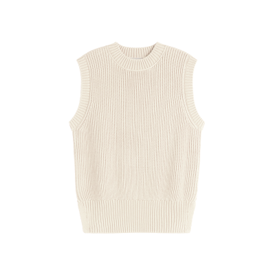 ECOALF para mulher. MCWGAKNHIEDR0649S24-013 Colete Ivy bege (L), Casual, Algodão orgânico, Sustentável ECOALF para mulher. MCWGAKNHIEDR0649S24-013 Colete Ivy bege (L), Casual, Algodão orgânico, Sustentável