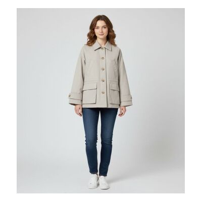 ECOALF para mulher. MCWGAJKBORNA0042W25-994 Casaco Bornas bege (S), Casual, Polister Reciclado, Sustentável ECOALF para mulher. MCWGAJKBORNA0042W25-994 Casaco Bornas bege (S), Casual, Polister Reciclado, Sustentável
