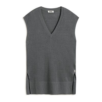 ECOALF para mulher. MCWGAKNSABAL0636S25-317 Camisola cinzenta Sabal (S), Casual, Cinza, Linho, Sem mangas / correias, Sustentável ECOALF para mulher. MCWGAKNSABAL0636S25-317 Camisola cinzenta Sabal (S), Casual, Cinza, Linho, Sem mangas / correias, Sustentável