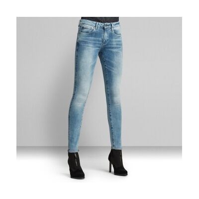 G-Star para mulher. D05889-8968-A587 Jeans 3301 Mid Skinny blue (34/32), Azul, Casual, Algodão, Denim G-Star para mulher. D05889-8968-A587 Jeans 3301 Mid Skinny blue (34/32), Azul, Casual, Algodão, Denim
