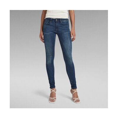 G-Star para mulher. D05281-6553-89 Jeans Midge Zip Mid-Waist Skinny Skinny blue (26/34), Azul, Casual, Algodão, Denim G-Star para mulher. D05281-6553-89 Jeans Midge Zip Mid-Waist Skinny Skinny blue (26/34), Azul, Casual, Algodão, Denim
