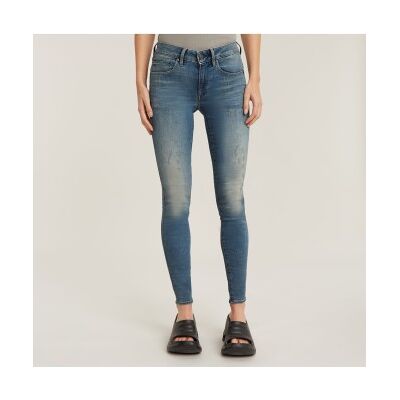 G-Star para mulher. D05281-8968-9114 Jeans Midge Zip Skinny azul (23/30), Casual, Algodão, Denim G-Star para mulher. D05281-8968-9114 Jeans Midge Zip Skinny azul (23/30), Casual, Algodão, Denim