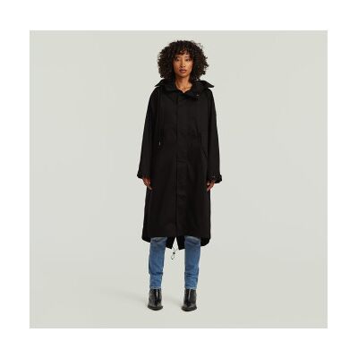 G-Star para mulher. D28236-5126-6484 Parka Rovic preta (L), Preto, Casual, Algodão G-Star para mulher. D28236-5126-6484 Parka Rovic preta (L), Preto, Casual, Algodão