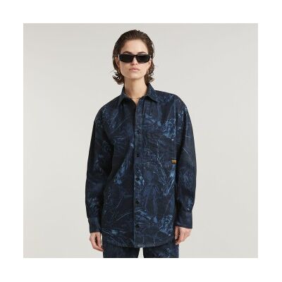 G-Star para mulher. D24344-D317-G923 Camisola descontraída em azul-marinho (L), Casual, Denim, Manga comprida, Algodão orgânico, Sustentável G-Star para mulher. D24344-D317-G923 Camisola descontraída em azul-marinho (L), Casual, Denim, Manga comprida, Algodão orgânico, Sustentável