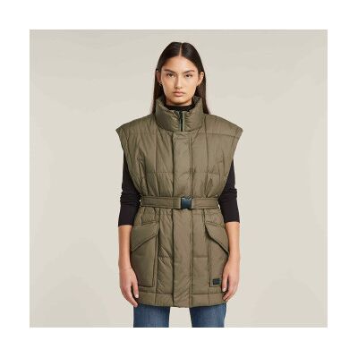 G-Star para mulher. D26503-B958-735 Colete acolchoado com cinto verde (XS), Casual, Polister Reciclado, Sustentável G-Star para mulher. D26503-B958-735 Colete acolchoado com cinto verde (XS), Casual, Polister Reciclado, Sustentável