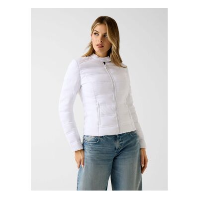 Guess para mulher. W6RL02WJ492 Casaco acolchoado com logótipo 4G branco (L), Casual, Poliéster Guess para mulher. W6RL02WJ492 Casaco acolchoado com logótipo 4G branco (L), Casual, Poliéster