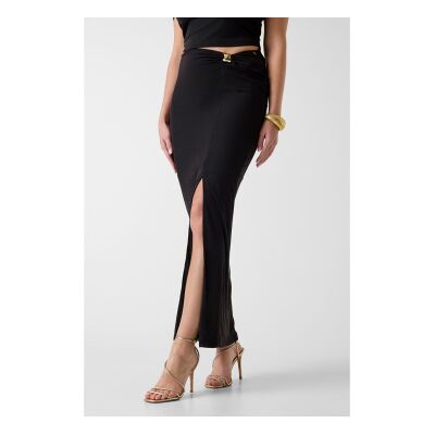 Guess para mulher. W6GD15K2936 Saia Brigitte preta (S), Preto, Casual, Sapatos de Festa, Modal Guess para mulher. W6GD15K2936 Saia Brigitte preta (S), Preto, Casual, Sapatos de Festa, Modal