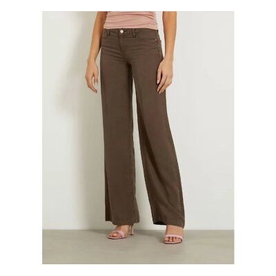 Guess para mulher. W4GA96WDP85 Calças palazzo castanhas (32), Marrom, Casual, Lyocell Guess para mulher. W4GA96WDP85 Calças palazzo castanhas (32), Marrom, Casual, Lyocell