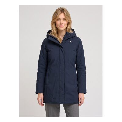 K-way para mulher. K8144CW Jaqueta Sophie Twill Soft Beaver marinho (S), Casual, Náilon K-way para mulher. K8144CW Jaqueta Sophie Twill Soft Beaver marinho (S), Casual, Náilon