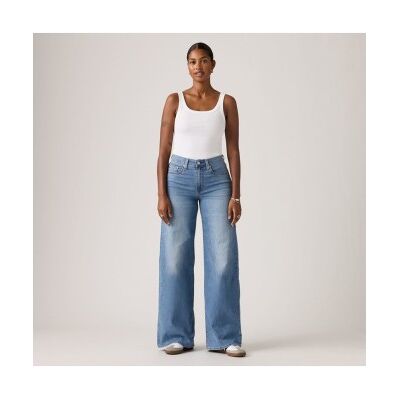 Levis para mulher. 0039B-0021 Calças de ganga 728 perna larga de cintura alta azul (31/32), Casual, Algodão, Denim Levis para mulher. 0039B-0021 Calças de ganga 728 perna larga de cintura alta azul (31/32), Casual, Algodão, Denim