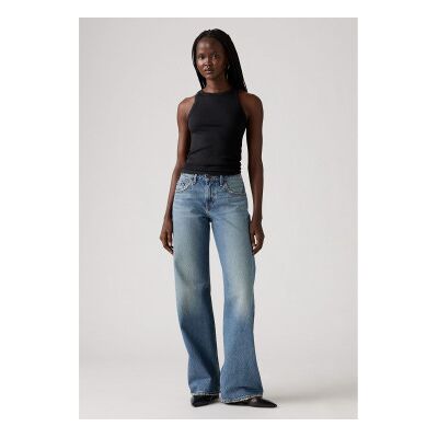 Levis para mulher. A5566-0028 Calças de ganga azul solto (27/32), Casual, Algodão, Denim Levis para mulher. A5566-0028 Calças de ganga azul solto (27/32), Casual, Algodão, Denim