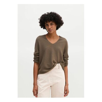 Marc O'Polo para mulher. 5000014819 Jersey relaxado sem costuras taupe (M), Casual, Algodão Marc O'Polo para mulher. 5000014819 Jersey relaxado sem costuras taupe (M), Casual, Algodão