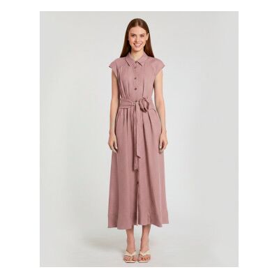Marella para mulher. 2613221114200 Vestido Mlsvento em linho cor-de-rosa (42), Casual Marella para mulher. 2613221114200 Vestido Mlsvento em linho cor-de-rosa (42), Casual