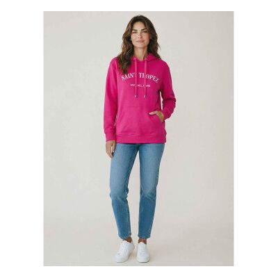 Michael Kors para mulher. MS6520W4MY Camisola com logótipo bordado cor-de-rosa (XS), Casual, Algodão Michael Kors para mulher. MS6520W4MY Camisola com logótipo bordado cor-de-rosa (XS), Casual, Algodão