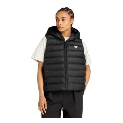 New Balance para mulher. WO53508 Colete Sport Essentials preto (M), Casual, Poliéster New Balance para mulher. WO53508 Colete Sport Essentials preto (M), Casual, Poliéster