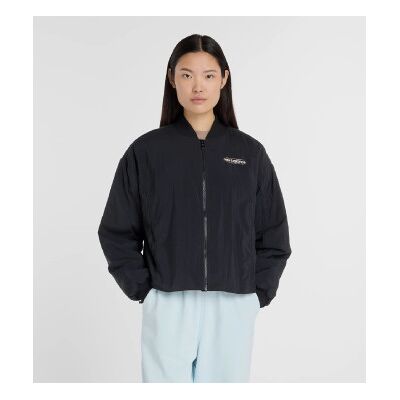 New Balance para mulher. WJ53500 Casaco bomber em tecido reinventado em preto (M), Casual, Náilon New Balance para mulher. WJ53500 Casaco bomber em tecido reinventado em preto (M), Casual, Náilon