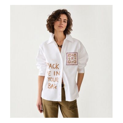 PennyBlack para mulher. 2621116173200 Camisa Canditi branca (42), Branco, Casual, Algodão, Manga comprida PennyBlack para mulher. 2621116173200 Camisa Canditi branca (42), Branco, Casual, Algodão, Manga comprida