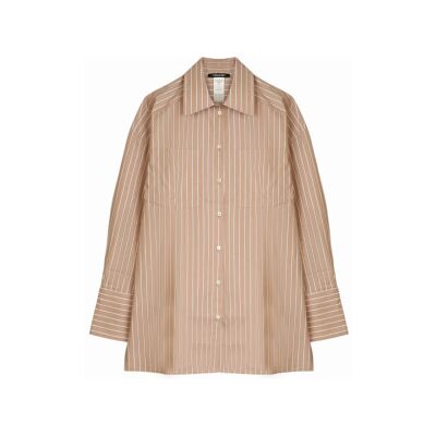 PennyBlack para mulher. 2511111203200 Camisa castanha do robô (S/M), Marrom, Casual, Algodão, Manga comprida PennyBlack para mulher. 2511111203200 Camisa castanha do robô (S/M), Marrom, Casual, Algodão, Manga comprida