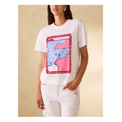 PennyBlack para mulher. 2611971153200 T-shirt Pbbtabarin branca (L), Branco, Casual, Algodão, Manga curta PennyBlack para mulher. 2611971153200 T-shirt Pbbtabarin branca (L), Branco, Casual, Algodão, Manga curta