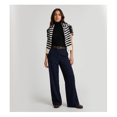 PennyBlack para mulher. 2621136092200 Calça larga de cady Povatta marinho (40), Casual, Poliéster PennyBlack para mulher. 2621136092200 Calça larga de cady Povatta marinho (40), Casual, Poliéster