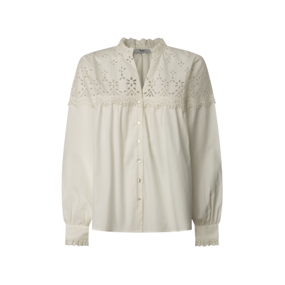 Pepe Jeans para mulher. PL305014 Blusa Bernadette branca (S), Branco, Casual, Algodão, Manga comprida Pepe Jeans para mulher. PL305014 Blusa Bernadette branca (S), Branco, Casual, Algodão, Manga comprida