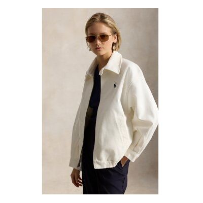 Polo Ralph Lauren para mulher. 211A96311001 Jaqueta de algodão de dupla face branco creme (L), Casual Polo Ralph Lauren para mulher. 211A96311001 Jaqueta de algodão de dupla face branco creme (L), Casual