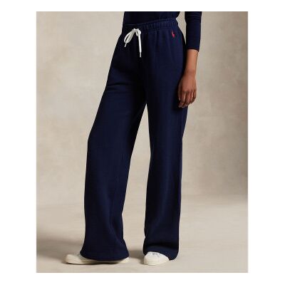 Polo Ralph Lauren para mulher. 211977959001 Calças de fato de treino de lã com cordão em azul-marinho (L), Casual, Algodão Polo Ralph Lauren para mulher. 211977959001 Calças de fato de treino de lã com cordão em azul-marinho (L), Casual, Algodão