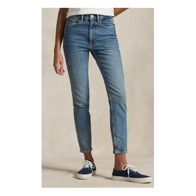 Polo Ralph Lauren para mulher. 211969391001 Calças de ganga Super Slim High Rise azul (25/32), Casual, Algodão, Denim Polo Ralph Lauren para mulher. 211969391001 Calças de ganga Super Slim High Rise azul (25/32), Casual, Algodão, Denim