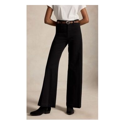 Polo Ralph Lauren para mulher. 211B25105001 Calça Beaton de algodão e elástico preto (40), Casual Polo Ralph Lauren para mulher. 211B25105001 Calça Beaton de algodão e elástico preto (40), Casual
