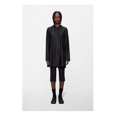 Rains para mulher. 18050 Casaco A-Line preto (M), Casual, Impermeável, Poliéster Rains para mulher. 18050 Casaco A-Line preto (M), Casual, Impermeável, Poliéster
