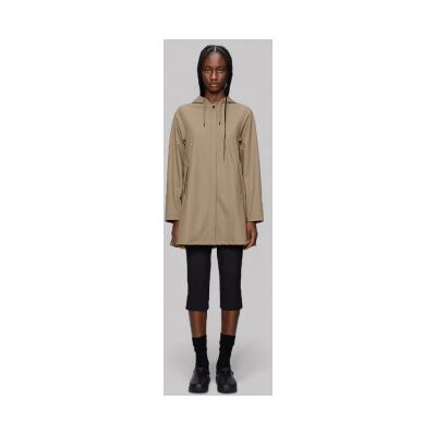 Rains para mulher. 18050 Casaco A-Line bege (S), Casual, Poliéster Rains para mulher. 18050 Casaco A-Line bege (S), Casual, Poliéster