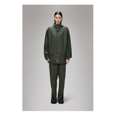 Rains unisex. 12010 Casaco W3 verde (S), Casual, Poliéster Rains unisex. 12010 Casaco W3 verde (S), Casual, Poliéster