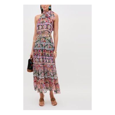 Rixo para mulher. 010.01500.226.08050 Vestido multicolorido Abi (XS), Casual, Rayon, Sem mangas / correias Rixo para mulher. 010.01500.226.08050 Vestido multicolorido Abi (XS), Casual, Rayon, Sem mangas / correias