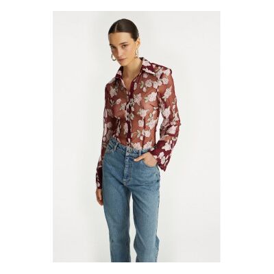 Rotate para mulher. 1145092934 Camisa castanha Enolia (36), Casual, Sapatos de Festa, Grená, Manga comprida, Polister Reciclado, Sustentável Rotate para mulher. 1145092934 Camisa castanha Enolia (36), Casual, Sapatos de Festa, Grená, Manga comprida, Polister Reciclado, Sustentável