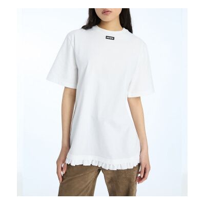 Rotate para mulher. 115282400 T-shirt Astra branca (M), Branco, Casual, Manga curta, Algodão orgânico, Sustentável Rotate para mulher. 115282400 T-shirt Astra branca (M), Branco, Casual, Manga curta, Algodão orgânico, Sustentável