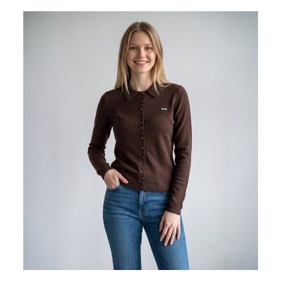 Rotate para mulher. 1166801667 Casaco de malha castanho Dinari (S), Marrom, Casual, Lã, Manga comprida Rotate para mulher. 1166801667 Casaco de malha castanho Dinari (S), Marrom, Casual, Lã, Manga comprida