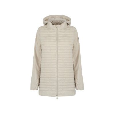 Save The Duck para mulher. D41165W-GIGO20 Casaco acolchoado bege Lorena (M), Casual, Náilon Save The Duck para mulher. D41165W-GIGO20 Casaco acolchoado bege Lorena (M), Casual, Náilon