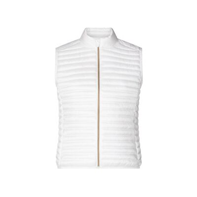 Save The Duck para mulher. D85310W-IRIS20 Colete Arabella branco (L), Casual, Náilon Save The Duck para mulher. D85310W-IRIS20 Colete Arabella branco (L), Casual, Náilon