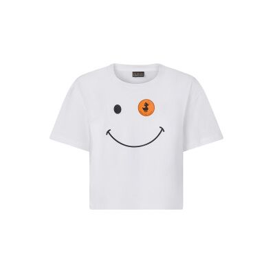 Save The Duck para mulher. DT1206W-BESY20 T-shirt Gilma branca (L), Branco, Casual, Algodão, Manga curta Save The Duck para mulher. DT1206W-BESY20 T-shirt Gilma branca (L), Branco, Casual, Algodão, Manga curta