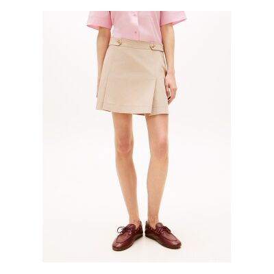 Tommy Hilfiger para mulher. WW0WW49649 Saia bege em Tencel (40), Casual, Algodão orgânico, Sustentável Tommy Hilfiger para mulher. WW0WW49649 Saia bege em Tencel (40), Casual, Algodão orgânico, Sustentável