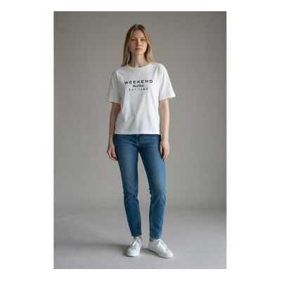 Weekend Max Mara para mulher. 2615941112600 Camisa Sabato branca (S), Branco, Casual, Algodão, Manga curta Weekend Max Mara para mulher. 2615941112600 Camisa Sabato branca (S), Branco, Casual, Algodão, Manga curta