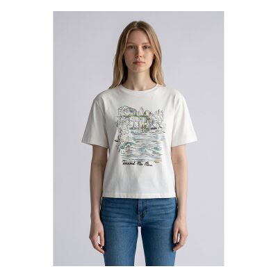 Weekend Max Mara para mulher. 2625976051650 Camisa Sala branca (M), Branco, Casual, Algodão, Manga curta Weekend Max Mara para mulher. 2625976051650 Camisa Sala branca (M), Branco, Casual, Algodão, Manga curta